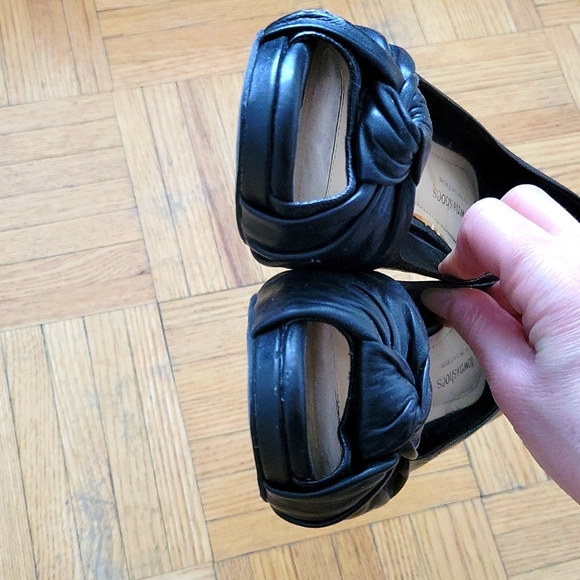 Black peep-toe heels - Picture 4 of 4